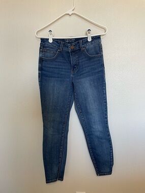 Maurices Everflex high-rise Skinny Jeans in Dark Blue Wash